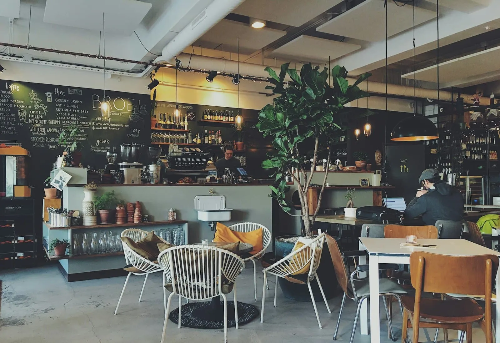Cafetería con programa de sellos